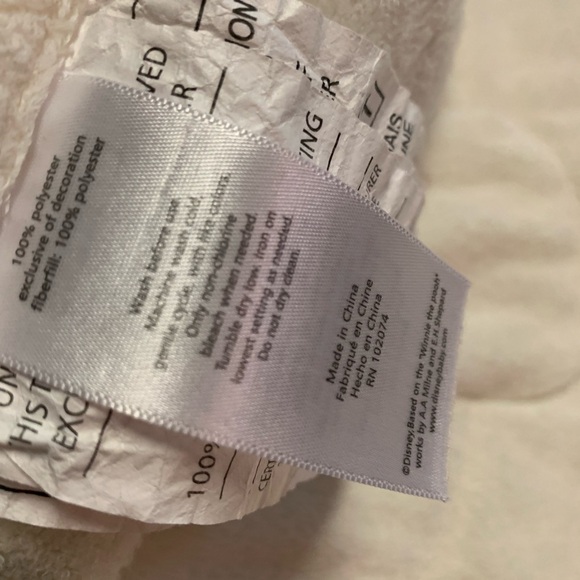 Disney Winnie The Pooh Piglet Eeyore Tigger Roo Peek A Boo Baby Blanket - Picture 9 of 12